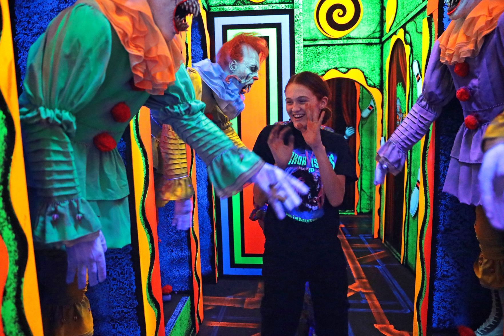 Actors report for duty at The Darkness haunted house